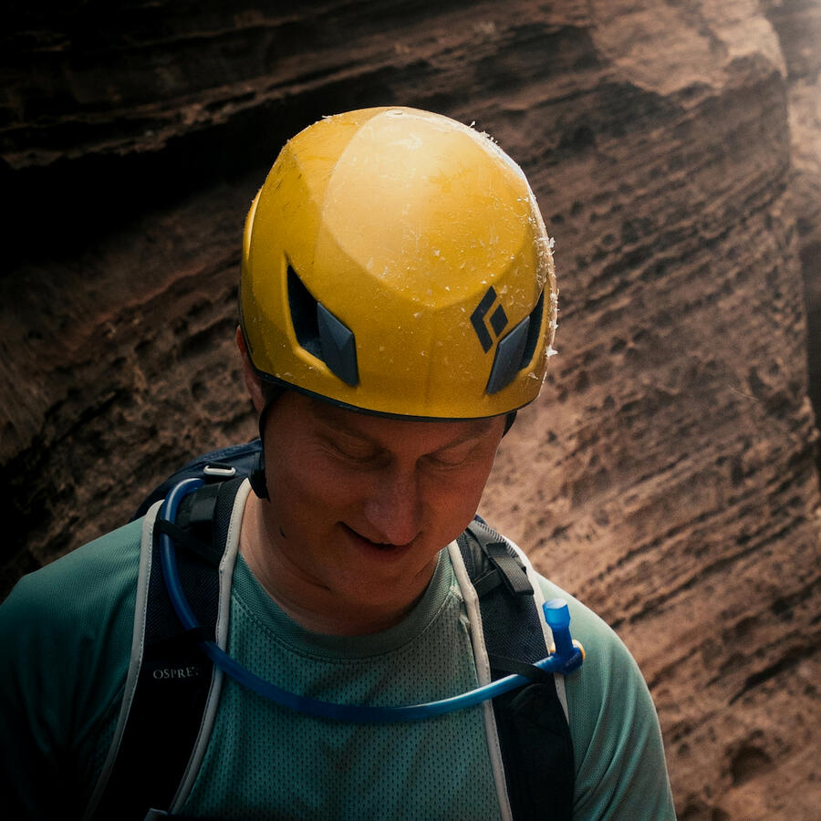 Taylor Chambers, licensed marriage and family therapist - LDS faith transition counselor in Utah. Image of Taylor Chambers in a canyoneering helmet. He is a licensed marriage and family therapist specializing as an LDS faith transition counselor in Utah.